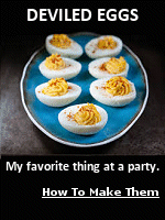 If you�re looking for an introduction to deviled eggs, this is the place to start: just eggs, mustard, mayonnaise, a dash of Tabasco and a festive sprinkle of paprika (or jazz things up with a garnish of chives). They are a simple and spectacular addition to any gathering. 